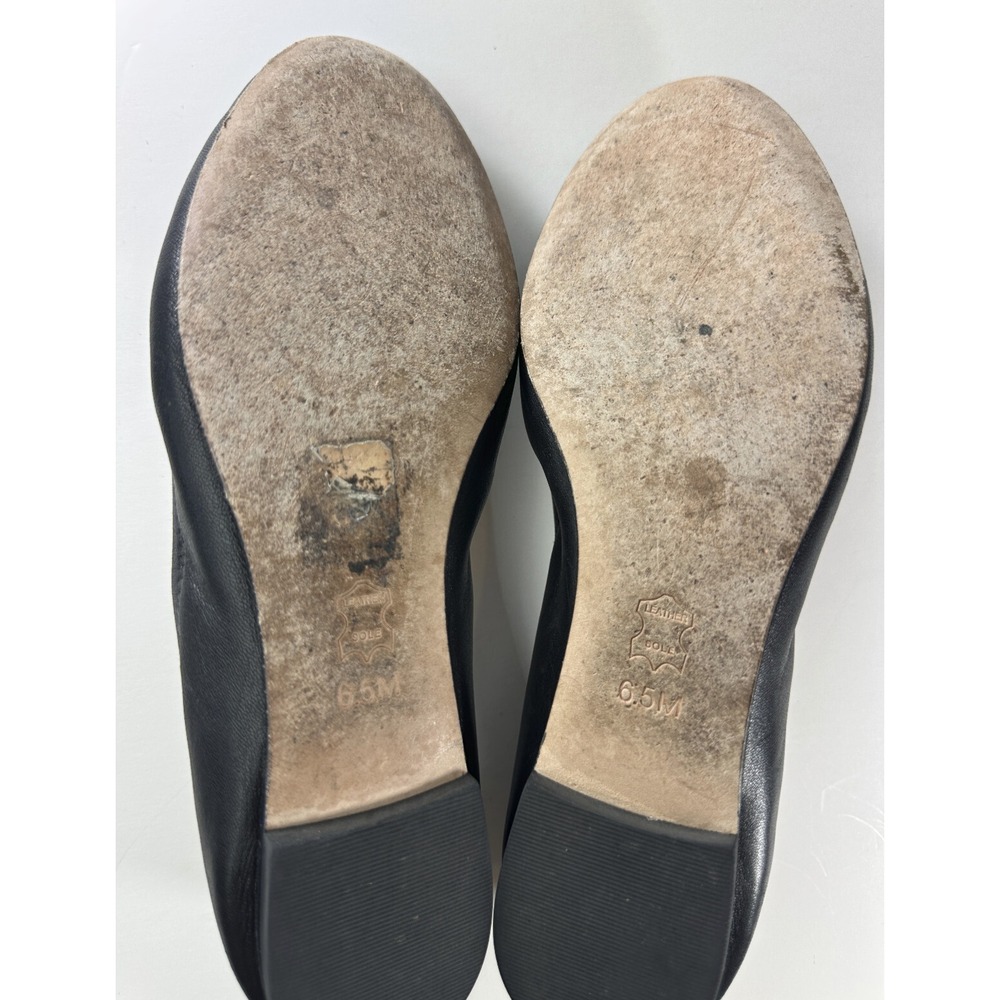 Tory Burch Liana Rhinestone Jewel Embellished Ballet Flats Black Leather Sz 6.5 - Picture 6 of 16